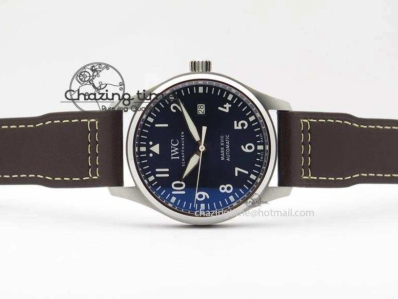 MIROTIME 0310 Mark XVIII Le Petit Prince IW327004 SS Mk Maker Best Edition Blue Dial On Brown Leather Strap A TimelessDesign 7296